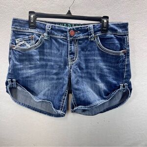Hydraulic Gramercy Denim Shorts Womens 13/14 Cute Blue Stretch. summer 2798